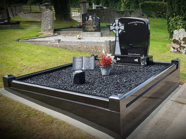 Completed memorial installation by Eden Memorials